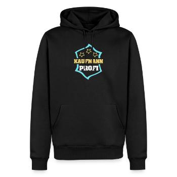 Arbeit Kaufmann - Männer Premium Bio Hoodie - Schwarz - Vorne - Nico (187cm)