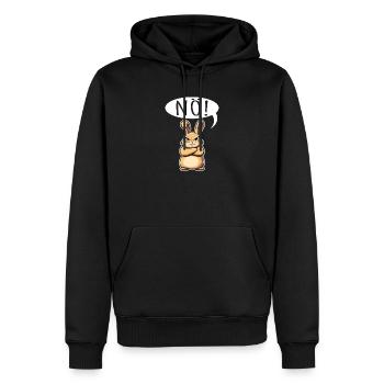 T-shirt de Pâques Drôle de Lapin de Pâques de Basse-Autriche - Sweat à capuche Premium bio Homme - noir - Devant - Nico (187cm)