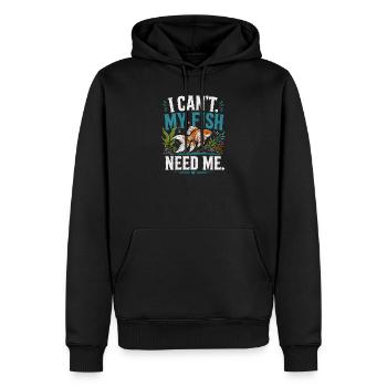 Witziger Aquarien-Aquarist-Fischhalter-Vater - Männer Premium Bio Hoodie - Schwarz - Vorne - Nico (187cm)