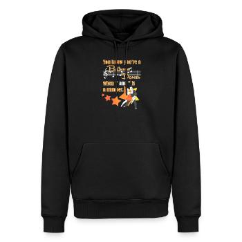 Walzer Paartanz - Männer Premium Bio Hoodie - Schwarz - Vorne - Nico (187cm)