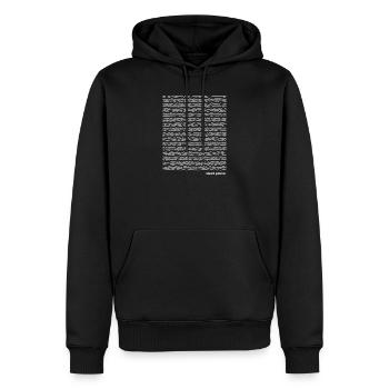 Toter Planet - Männer Premium Bio Hoodie - Schwarz - Vorne - Nico (187cm)