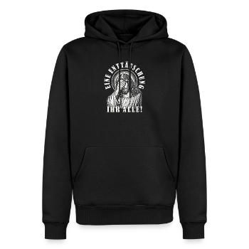 Lustiges Jesus Eine Enttäuschung Ihr Alle Ironie - Männer Premium Bio Hoodie - Schwarz - Vorne - Nico (187cm)