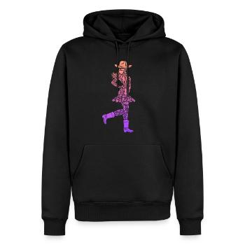 Linedance Dancer Cowgirls Mädchen Damen Line Dance - Männer Premium Bio Hoodie - Schwarz - Vorne - Nico (187cm)