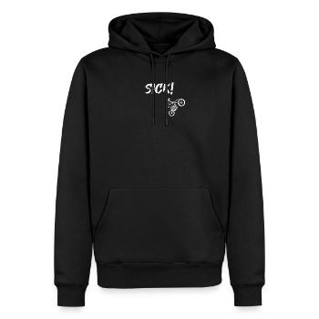 SICK Motocross - Männer Premium Bio Hoodie - Schwarz - Vorne - Nico (187cm)