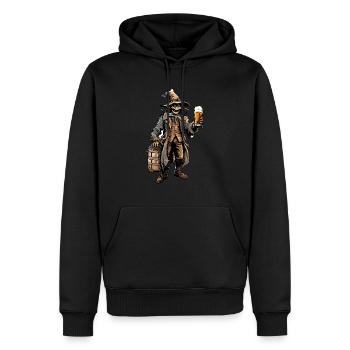 Scarecrow / Harvest Worker / Corn Field / Field - Men’s Premium Organic Hoodie - black - Front - Nico (187cm)