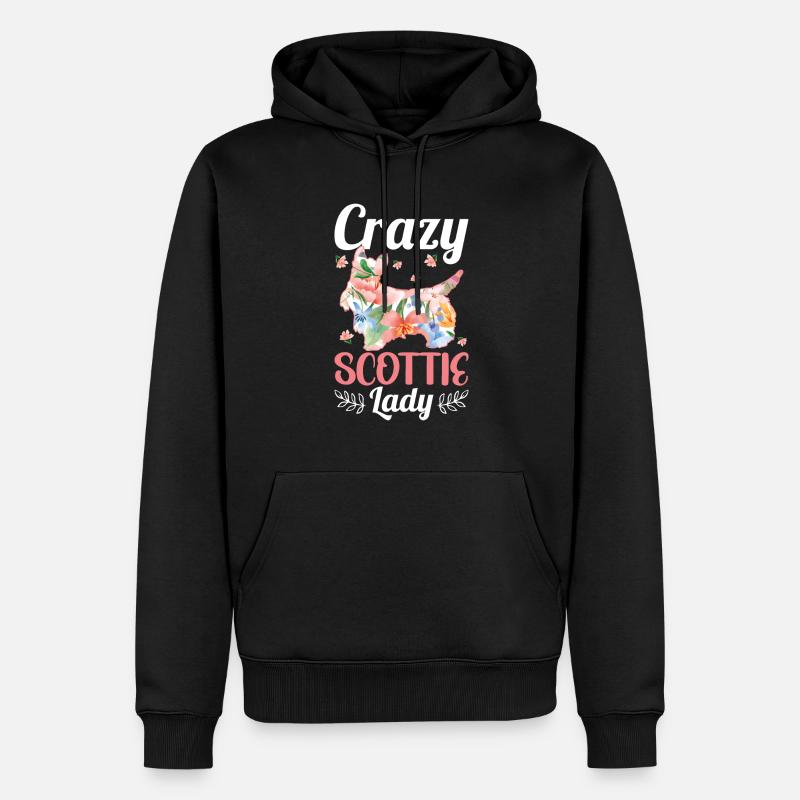 Scottish Terrier Scottie Hund - Männer Premium Bio Hoodie - Schwarz