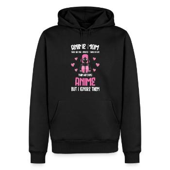 anime merch Anime anime mom Geschenk - Männer Premium Bio Hoodie - Schwarz - Vorne - Nico (187cm)