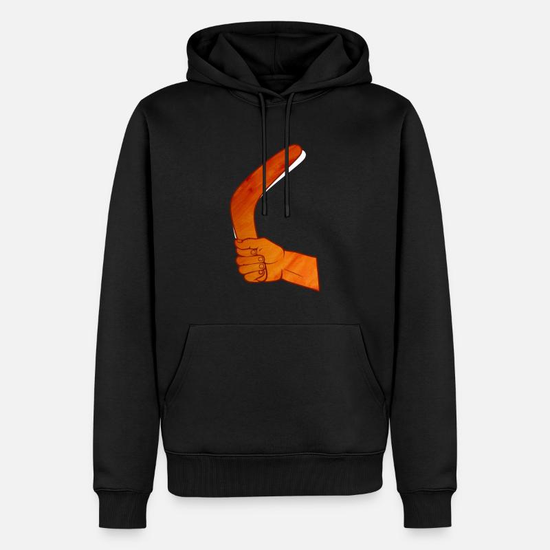 Boomerang - Sweat à capuche Premium bio Homme - noir
