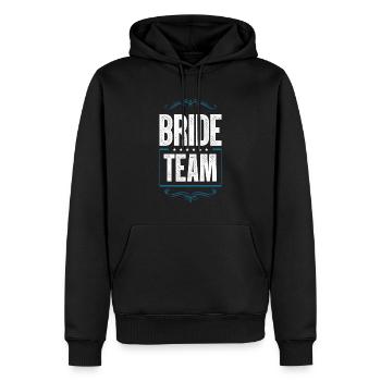 Bride Crew - Männer Premium Bio Hoodie - Schwarz - Vorne - Nico (187cm)