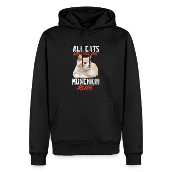 Munchkin - Sweat à capuche Premium bio Homme - noir - Devant - Nico (187cm)