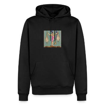 Scales - Men’s Premium Organic Hoodie - black - Front - Nico (187cm)