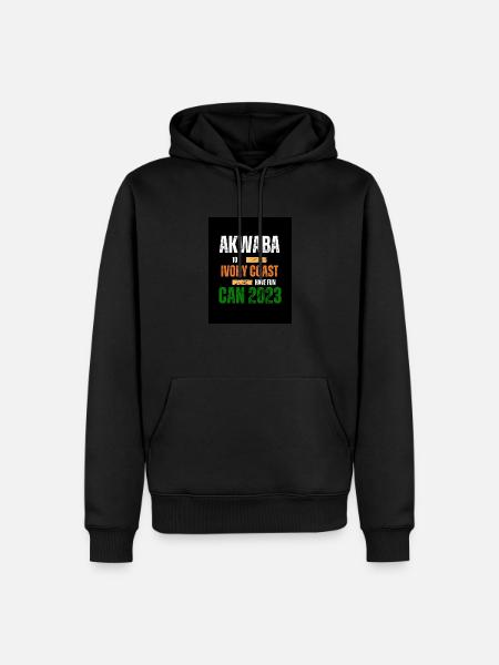 Coupe d’Afrique 2023 - Sweat à capuche Premium bio Homme - noir