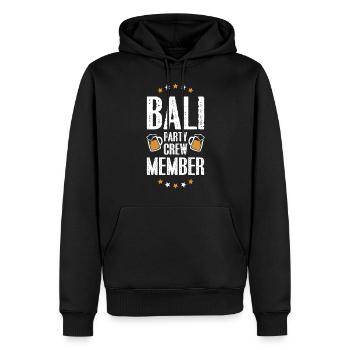 Équipage de la fête à Bali - Sweat à capuche Premium bio Homme - noir - Devant - Nico (187cm)