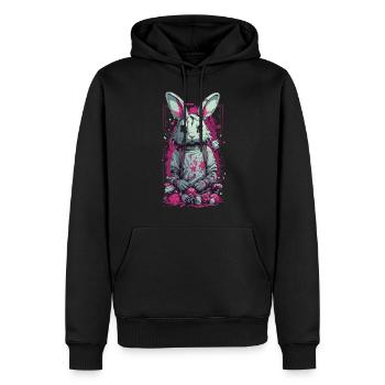 Gothic  Horror Splatter Kunst - Männer Premium Bio Hoodie - Schwarz - Vorne - Nico (187cm)