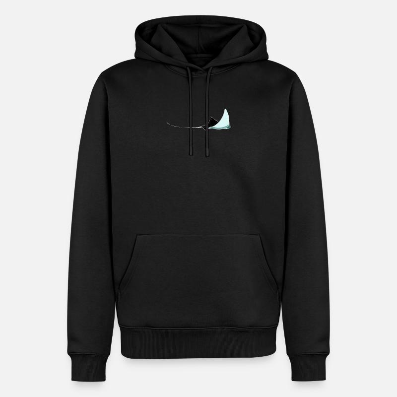 Raie plongée cadeau - Sweat à capuche Premium bio Homme - noir