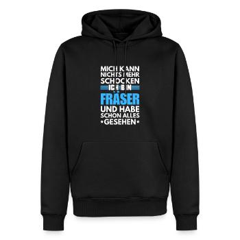 Nicht schockbarer Fräser - Männer Premium Bio Hoodie - Schwarz - Vorne - Nico (187cm)