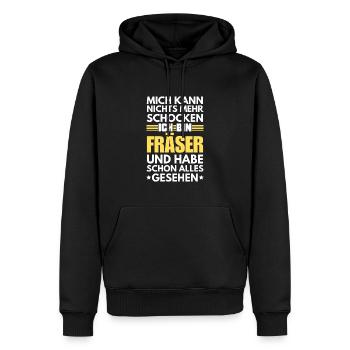 Nicht schockbarer Fräser - Männer Premium Bio Hoodie - Schwarz - Vorne - Nico (187cm)