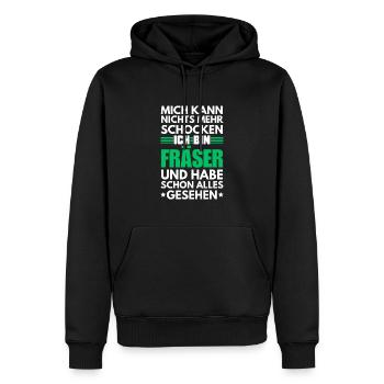 Nicht schockbarer Fräser - Männer Premium Bio Hoodie - Schwarz - Vorne - Nico (187cm)
