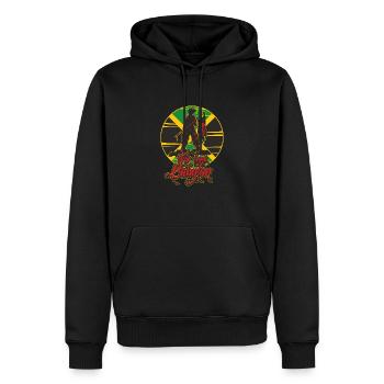 War inna Babylon - Reggae Dancehall Style - Men’s Premium Organic Hoodie - black - Front - Nico (187cm)