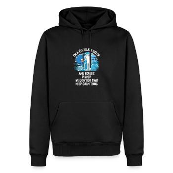 Boule Petanque Boccia Boules Schokolade - Männer Premium Bio Hoodie - Schwarz - Vorne - Nico (187cm)