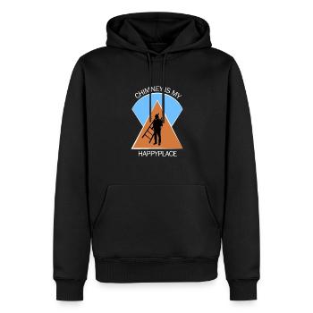 Schornsteinfeger Schlotfeger - Männer Premium Bio Hoodie - Schwarz - Vorne - Nico (187cm)