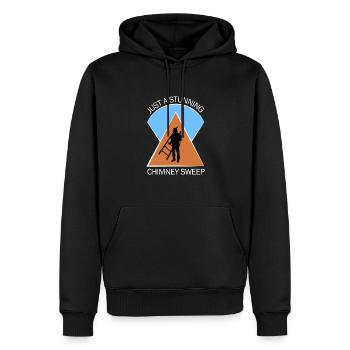 Schornsteinfeger Schlotfeger - Männer Premium Bio Hoodie - Schwarz - Vorne - Nico (187cm)