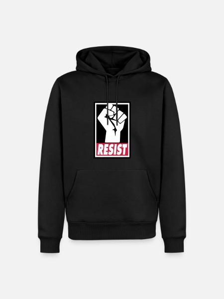 RESIST - Men’s Premium Organic Hoodie - black
