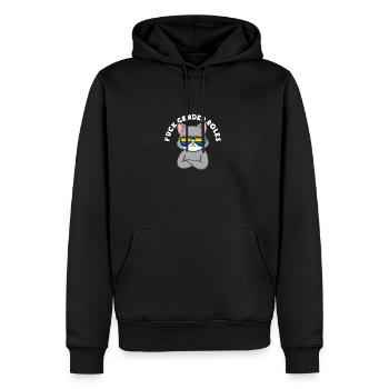 Fuck Gender Roles - Männer Premium Bio Hoodie - Schwarz - Vorne - Nico (187cm)