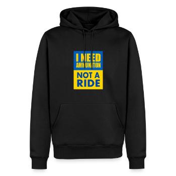 I need ammunition not a ride - Sweat à capuche Premium bio Homme - noir - Devant - Nico (187cm)