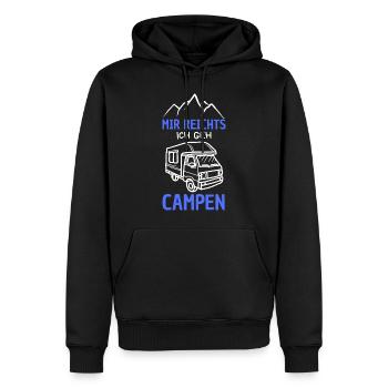 Camping, I've had enough, I'm going camping - Men’s Premium Organic Hoodie - black - Front - Nico (187cm)