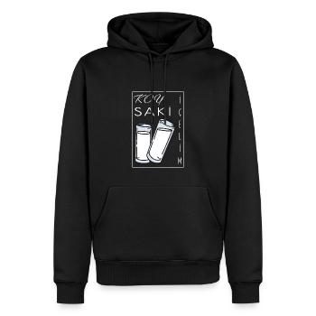 "Koy Saki icelim" türkisch, raki, T-shirt-Design - Männer Premium Bio Hoodie - Schwarz - Vorne - Nico (187cm)