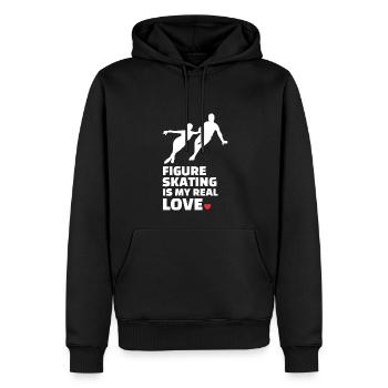 Eiskunstlauf - Männer Premium Bio Hoodie - Schwarz - Vorne - Nico (187cm)