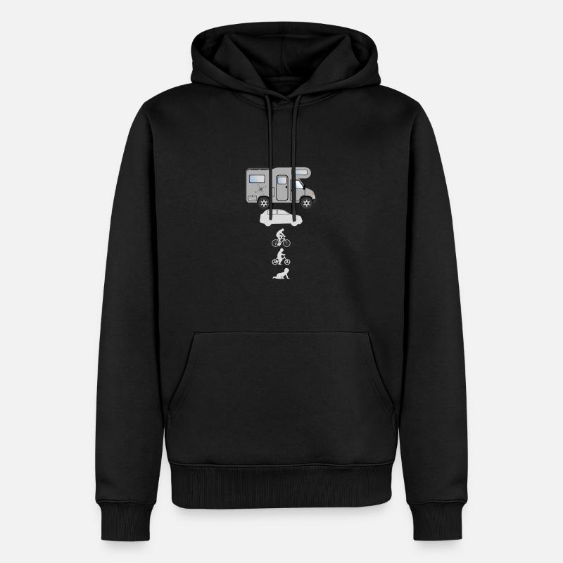 Camping-car Evolution - Sweat à capuche Premium bio Homme - noir