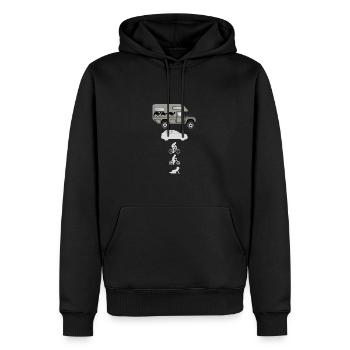 Evolution Offroad Camper - Männer Premium Bio Hoodie - Schwarz - Vorne - Nico (187cm)