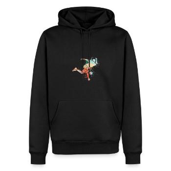 Cool Splash conception de bowling sportif pour les bowlers - Sweat à capuche Premium bio Homme - noir - Devant - Nico (187cm)