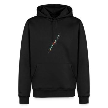 Conception de lanceur de javelot Splash pour lance Javelinist - Sweat à capuche Premium bio Homme - noir - Devant - Nico (187cm)