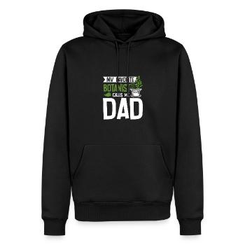 Fathers day My favorite botanist calls me dad - Männer Premium Bio Hoodie - Schwarz - Vorne - Nico (187cm)