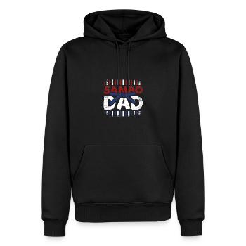 Fathers day Father Sambo Dad - Männer Premium Bio Hoodie - Schwarz - Vorne - Nico (187cm)