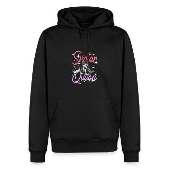Girl Skater Queen - Männer Premium Bio Hoodie - Schwarz - Vorne - Nico (187cm)