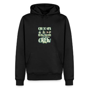 L’équipage hawaïen du marié - Sweat à capuche Premium bio Homme - noir - Devant - Nico (187cm)