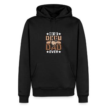 Meilleur papa octodon de tous les temps - Sweat à capuche Premium bio Homme - noir - Devant - Nico (187cm)