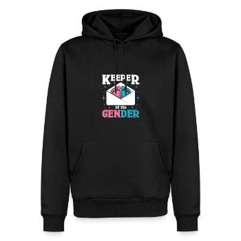 Gardien du genre - Sweat à capuche Premium bio Homme - noir - Devant - Nico (187cm)