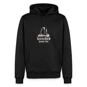 Les filles costumées de Ren faire me veulent - Sweat à capuche Premium bio Homme - noir - Devant - Nico (187cm)