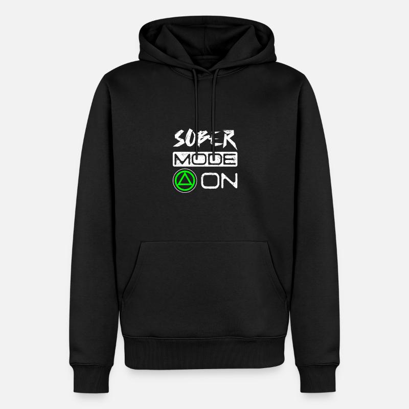 Sobriété Mode sobre activé - Sweat à capuche Premium bio Homme - noir