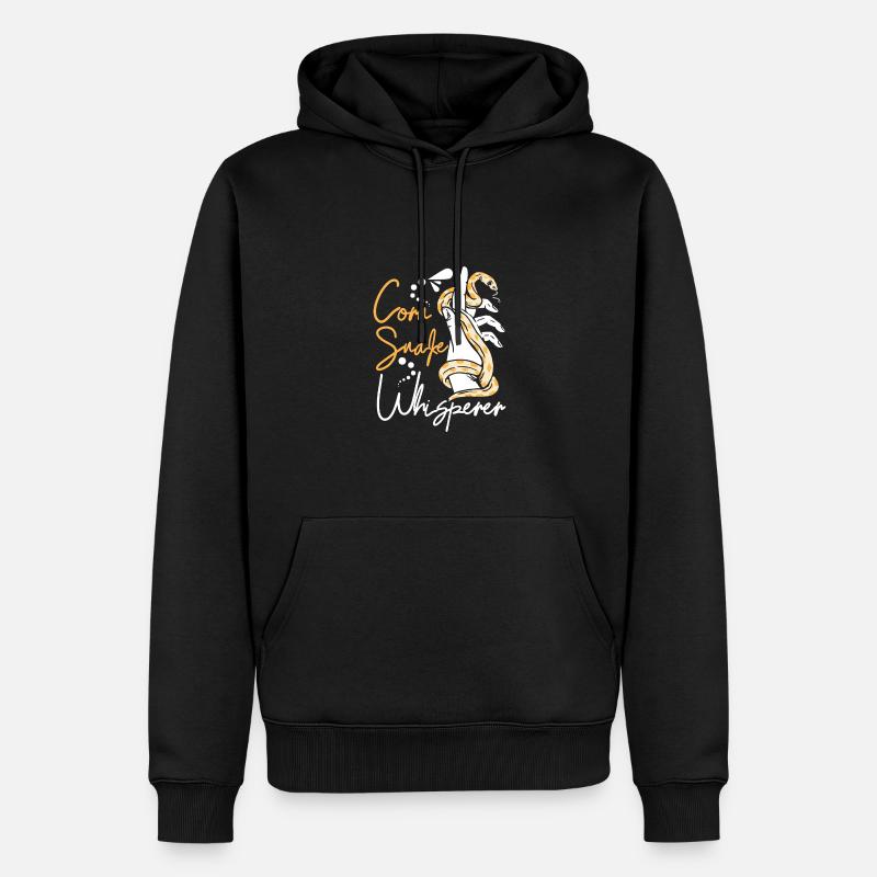 Serpent des blés chuchoteur - Sweat à capuche Premium bio Homme - noir