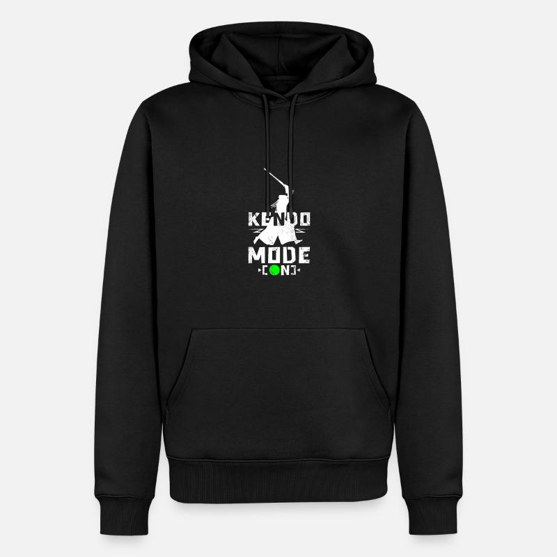 Mode Kendo activé - Sweat à capuche Premium bio Homme - noir