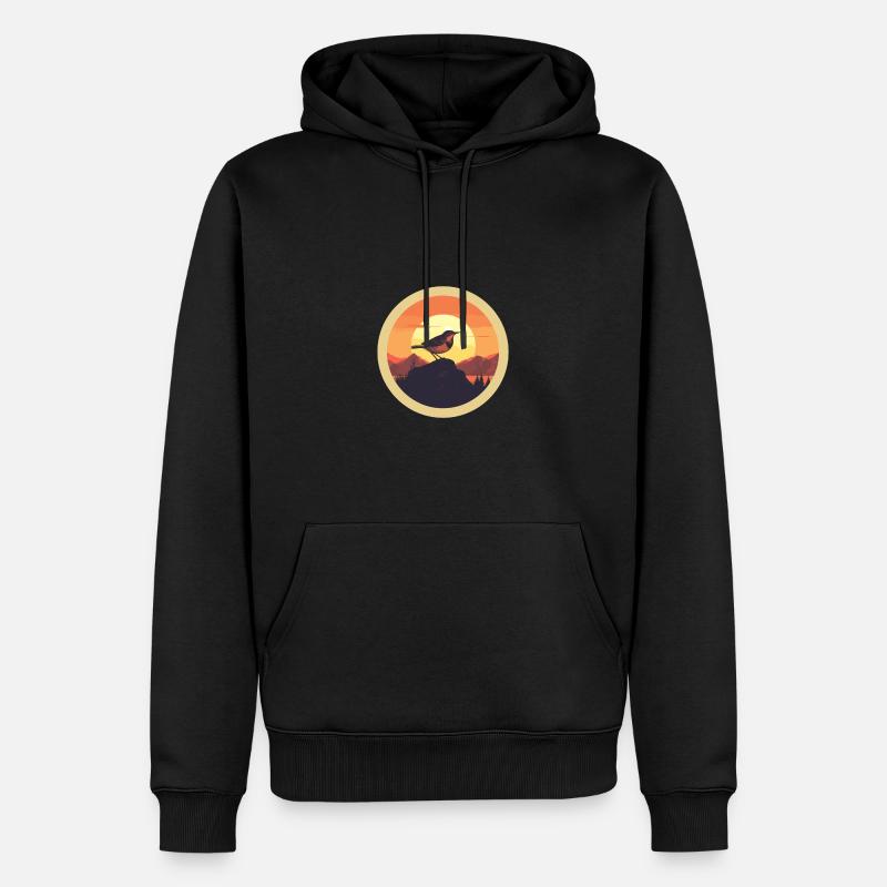 Troglodyte - Sweat à capuche Premium bio Homme - noir