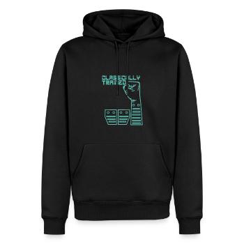 Manuelle Gangschaltung Knüppelschaltung - Männer Premium Bio Hoodie - Schwarz - Vorne - Nico (187cm)