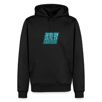 Saufen Saufen Saufen - Männer Premium Bio Hoodie - Schwarz - Vorne - Nico (187cm)