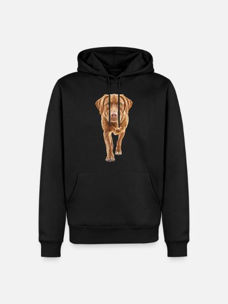 Labrador Retriever - Männer Premium Bio Hoodie - Schwarz